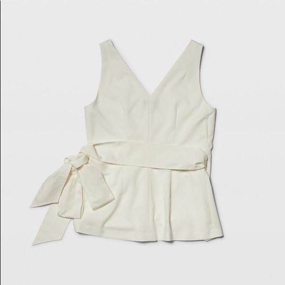 Club Monaco Cross Over Tie Top - Picture 4 of 6